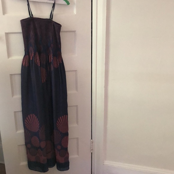 Lapis Shell Pattern Maxi Dress Straps or Strapless - Picture 2 of 7